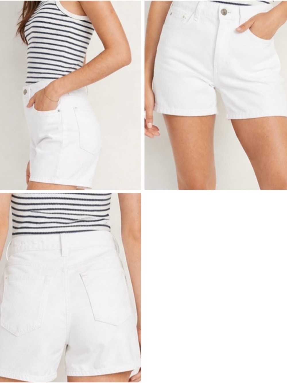 Old Navy OG Straight Calla Lilly High Rise Denim Shorts 14
